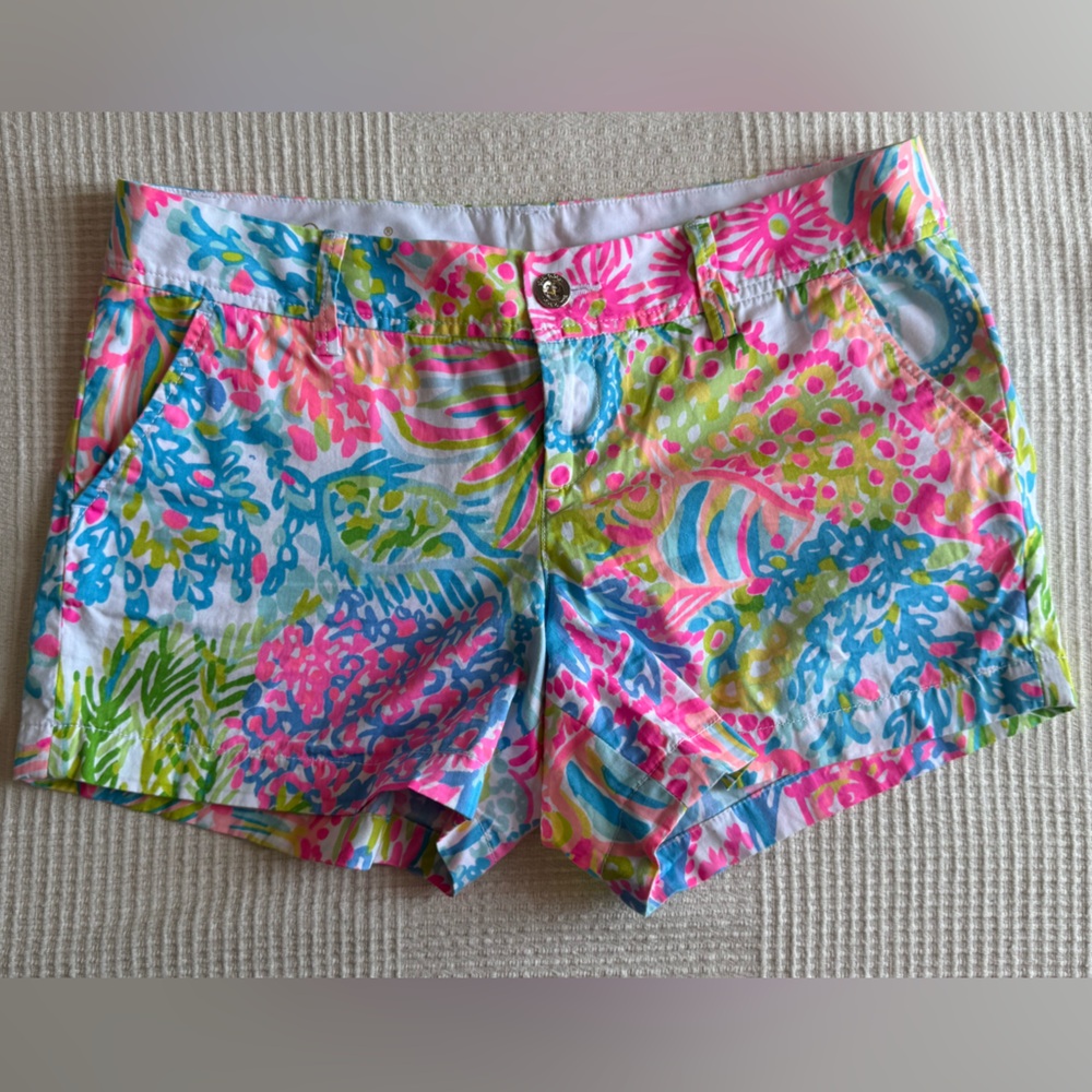Lilly Pulitzer Callahan Short “Lovers Coral,” Sz 10